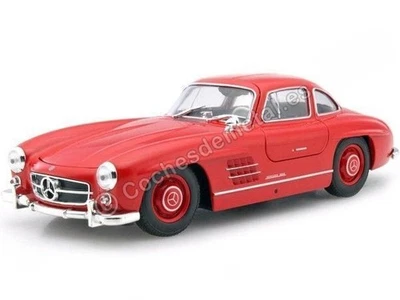 1954 Mercedes-Benz 300 SL Gullwing "Alas de Gaviota" W198 Rojo 1:24 Welly 24064 - Imagen 1 de 4