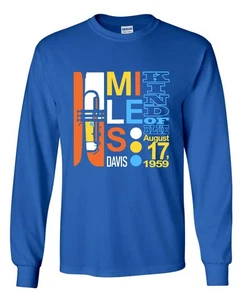 Camiseta manga larga Miles Davis Kind of Blue - Bitches Brew, Sketches of Spain - Imagen 1 de 6