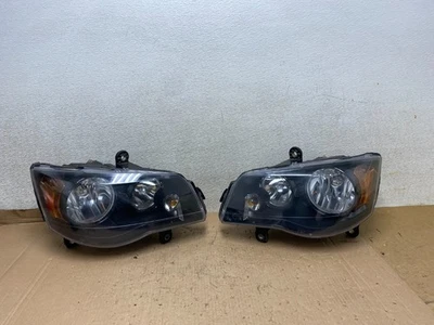 2008 to 2016 Chrysler Town and Country Left+Right Side Headlights U8847 DW - Image 1 of 4