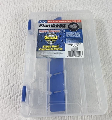 Flambeau Tuff Tainer 4007 Zerust Rust Proof Storage Box Adjustable Dividers USA - Image 1 of 4