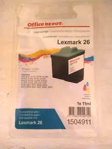 Lexmark 26 Colour Ink Cartridge Office Depot - 11 ML - Tri-Color - Picture 1 of 2