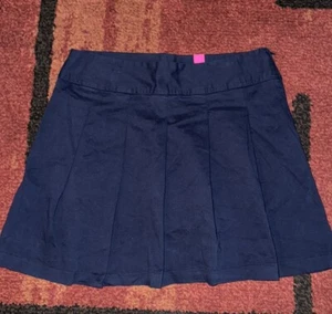 NWT Childrens Place Girls pleated school uniform skirt skort navy blue Size 16 - Picture 1 of 6