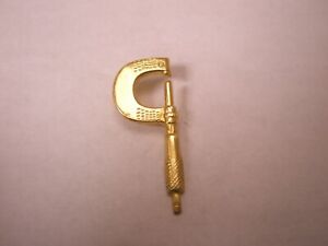 -Micrometer Vintage Tie Tack Lapel Pin brown & sharpe starrett mitutoyo engineer