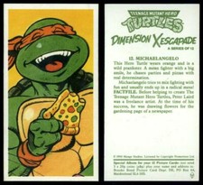 Michaelangelo #12 Teenage Mutant Hero Turtles 1990 Brooke Bond Card