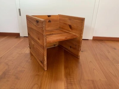 Würfelhocker Wendehocker Sitzhocker, Handarbeit, Massivholz - Bild 1 von 3