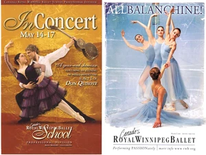 Royal Winnipeg Ballet NEW All Balanchine Don Quixote Oversize Performance Cards - Bild 1 von 2