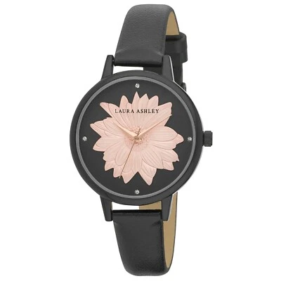 Reloj Laura Ashley Mujer Redondo "Flor" Dial Correa Viene en Caja de Regalo Gratis Foto 1 de 4