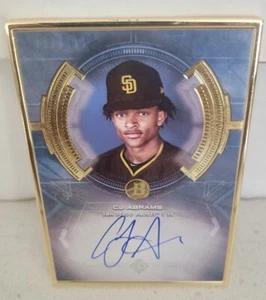 2020 Bowman Transcendent CJ Abrams Gold Autograph SSP Padres Auto /25 - Picture 1 of 2