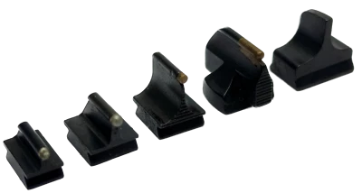 (2) Winchester Factory Original Steel 3/8” Dovetail Front Sight Blade Post Bead