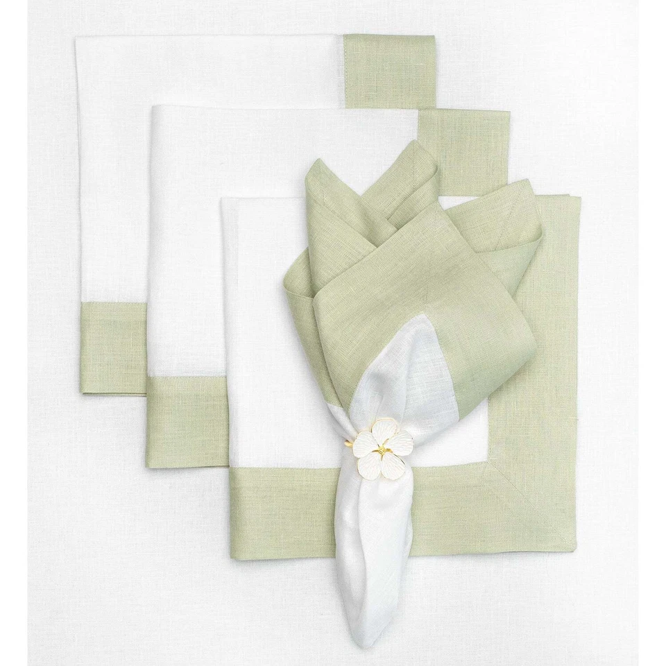 Linen Dinner Napkins Set of 4 for Fall and Christmas, Solid, Contempo - Image 1 of 1