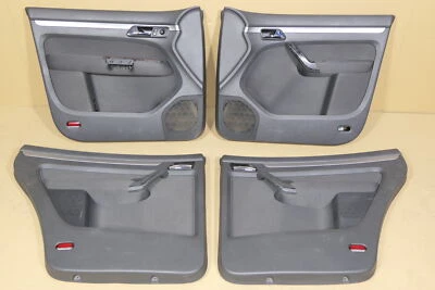 VW Touran 4X Tapicería De Puerta Delantera + Trasera Izquierda Antracita 120961 - Imagen 1 de 4