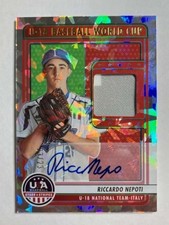 2023 Panini Stars and Stripes U-18 World Cup Italy Materials Pick From List