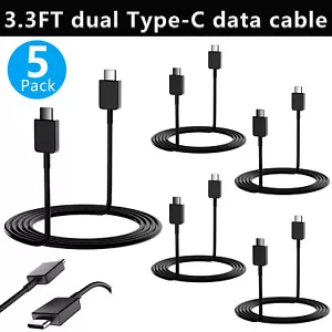 5PCS Charge Cable USB-C To Type-C Fast Charging Cord For Samsung Android 3.3FT - Picture 1 of 12