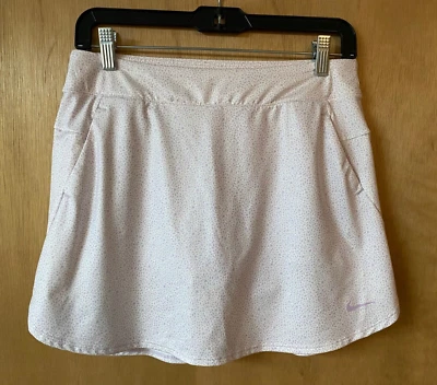 ✅ Nike Golf Falda Corta Niñas Junior Dri-Fit UV Estampado Lila Tenis - Talla L Foto 1 de 3