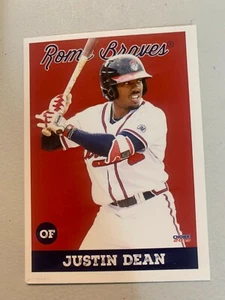 Justin Dean 2019 Rome Braves Team Card - Picture 1 of 1
