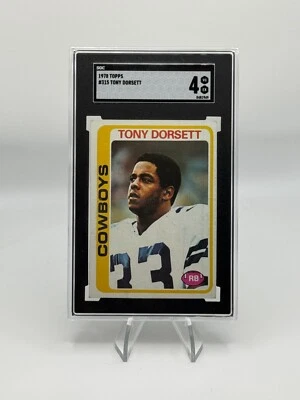 1978 Topps #315 ~ Tony Dorsett ~ SGC 4 VG EX - Dallas Cowboys - Image 1 of 3