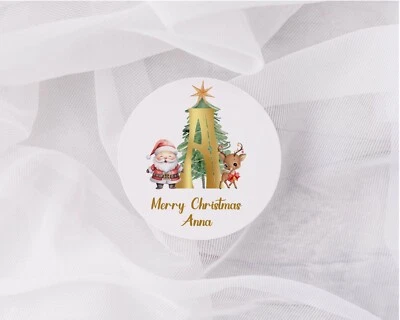 Christmas Stickers Labels For Presents Cards Card Making Santa deer stickers