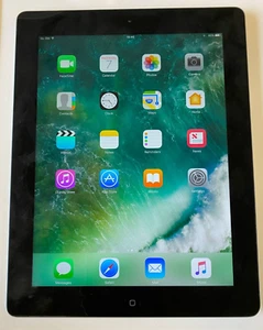 Apple iPad 4 Wi-Fi + Cellular (A1460) Tablet - Space Grey 16GB Wi-Fi IOS 10.3.4 - Picture 1 of 5