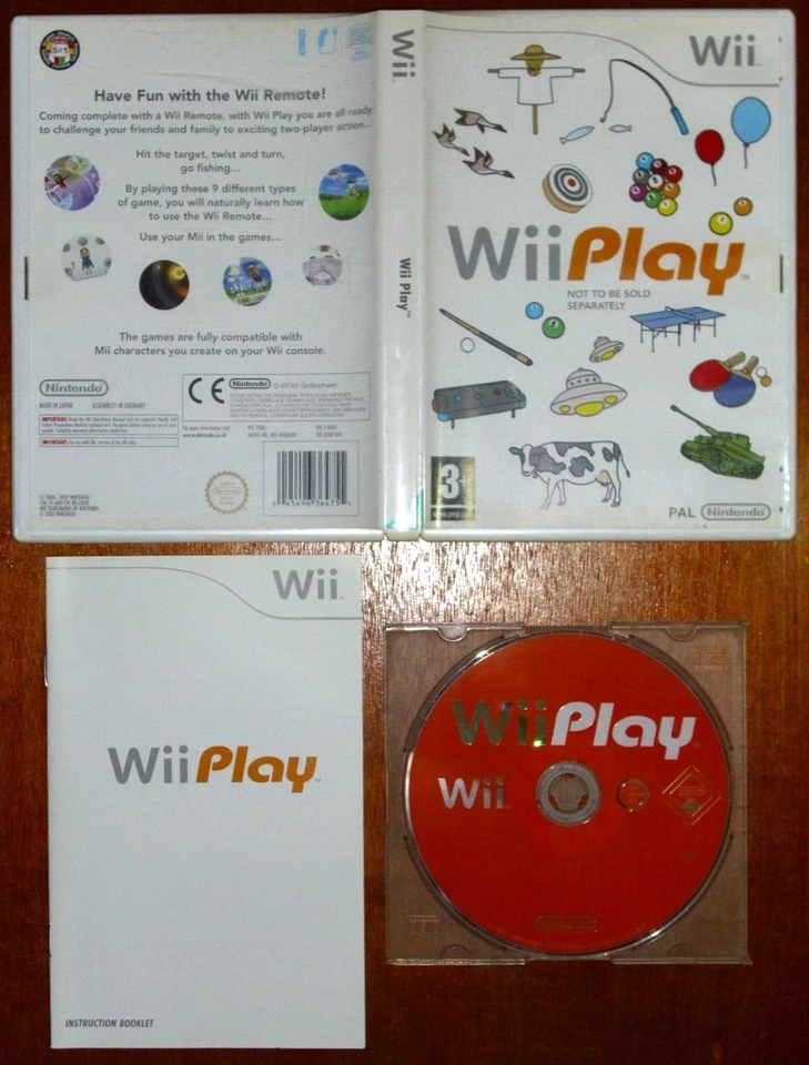 Wii Play, Nintendo Wii Mini / WiiU, PAL-UK software en Español (Multilenguaje) - Imagen 1 de 1