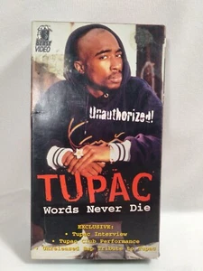 Tupac: 2pac Words Never Die (VHS, 1997, Explicit) Rap Hip Hop West Coast Rap - Picture 1 of 5