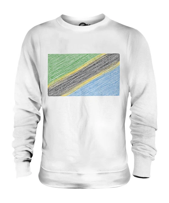 TANZANIA BANDERA GARABATO UNISEX SUÉTER TOP REGALO FÚTBOL TANZANO Foto 1 de 1
