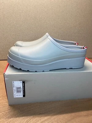 Zapatos de lluvia Hunter originales para mujer con zueco sin cordones EE. UU. 10 zinc Foto 1 de 4
