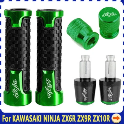 7/8'' 22mm 24mm Handlebar Grip Handle End Cap For KAWASAKI NINJA ZX4R ZX7R 650/R Foto 1 de 4