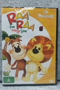 NEW: RAA RAA The Noisy Lion GO BANANAS TV Series DVD Region 4 PAL Free Fast Post - Foto 1 di 2
