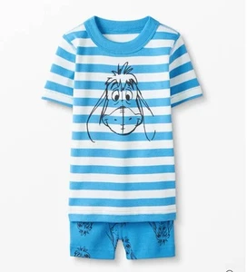NEW Hanna Andersson Short John pajamas set Disney Winnie the Pooh Eeyore 6 7 120 - Picture 1 of 3
