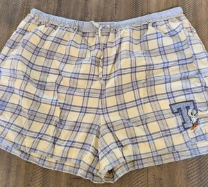 Tweety Bird Damen Boxershorts kariert Größe 3XL Baumwolle Schlaf Vintage Kordelzug - Bild 1 von 6