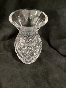Jarrón Waterford Glendore transparente piña 7" Irlanda - Imagen 1 de 8