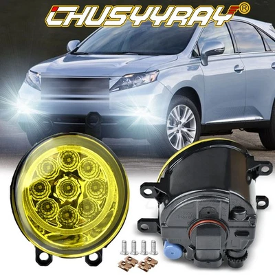 Yellow Pair LED Front Bumper Fog Light Driving Lamp For LEXUS RX350 2010-2013 - Image 1 of 4