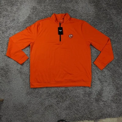 Pullover Waggle 1/4 Cremallera Para Hombres XXL Naranja Cuarto Cremallera Golf Ligero Elastizado Foto 1 de 4