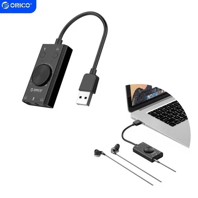 Externe Multifunktions-Soundkarte SC2 mit USB-A Audiokarte Tonkarte Orico - Bild 1 von 4