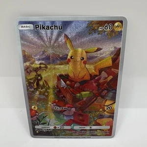 Pikachu Pokemon TCG Pocket Illustration Immersive Textured Art Rare Card Holo - Picture 1 of 2