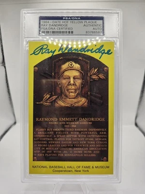 Ray Dandridge HOF Yellow Plaque Postcard - Image 1 of 2