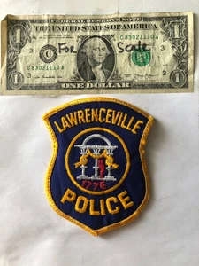 Patch polizia Lawrenceville Illinois mai cucita buone condizioni - Foto 1 di 3