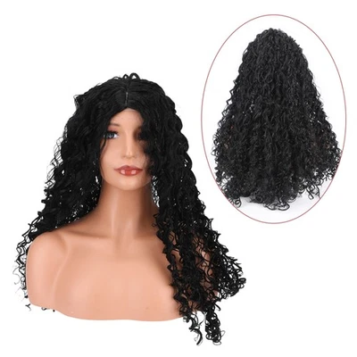 Africa Long Curly Wigs for Black Women Afro Kinky Curly Hair Wave Wig Full Cover - Image 1 of 4