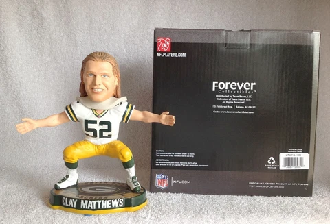 Clay Matthews "SACK DANCE" Green Bay Packers LIMITED EDITION Bobble Bobblehead Cover