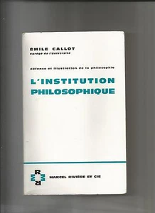 L'INSTITUTION PHILOSOPHIQUE - Imagen 1 de 1