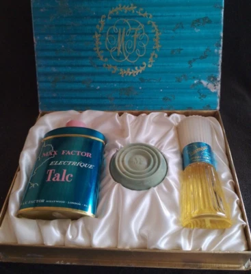Vintage Max Factor Vanity Set  ELECTRIQUE - Image 1 of 4
