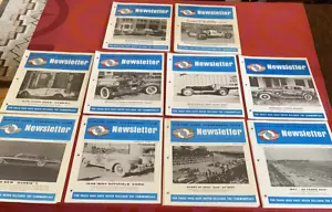 Auburn Cord Dusenberg Club Vintage Lotto 10 Newsletter Gennaio-Dicembre Completo 1965 - Foto 1 di 13