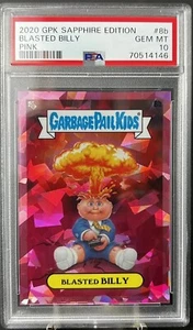 Cubo de basura 2020 para niños zafiro 1 #8B blasted billy rosa PSA 10 gema primera serie - Imagen 1 de 2