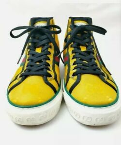 Men Gucci Sneakers Yellow Size 9