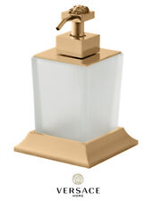 Versace Superbe Liquid Soap Dispenser in Gold Finish Signature Medusa Detail