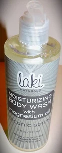 LAKI NATURALS Volcanic Spring Body Wash w/ Magnesium Oil - NEW 8oz - Picture 1 of 3
