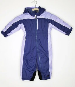 REI Growth Tuck Toddler Baby Blue Size 12 Mos Insulated Hooded Snow Suit Bunting - Picture 1 of 8