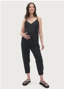 Hatch The Georgie Jumpsuit schwarz Umstandsmode Spaghettiträger neutral Größe 1 Small - Bild 1 von 3