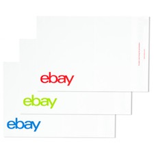 NEW EDITION eBay-Branded Polymailer Red Green & Blue 9" x 11.5" (No Padding)