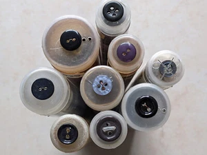 #04 - 10x Mini-Knöpfe - 10mm - für Puppen, Blusen - zur Wahl - Bild 1 von 12